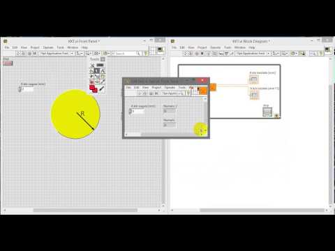 NI LabVIEW   Kör kerület terület kiszámítása 03 SubVI