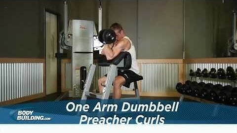 One Arm Dumbbell Preacher Curls - Biceps Exercise - Bodybuilding.com