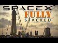 SpaceX Flightworthy Starship Fully Stacked - With a Yummy Touch of 'Tikibar'