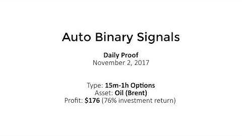 Auto Binary Signals (Main ABS) Video 3 Live Trading - November 2nd 2017