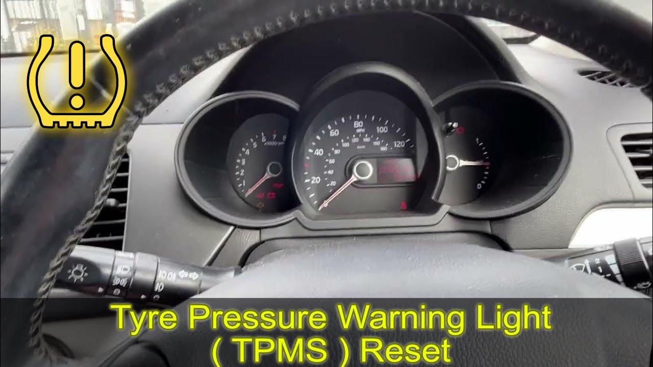2013 Kia Picanto tyre pressure warning reset - YouTube
