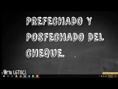 Video: ¿Es ilegal posfechar un cheque?