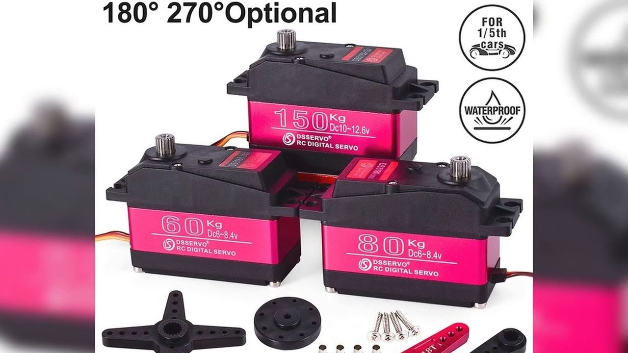 A must-have product! RC Steering Servo High Torque Servo Waterproof 60Kg 80Kg 150Kg 1/5 1/6 servo