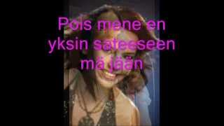 Video thumbnail of "Anneli Mattila - Sataa (Lyrics)"