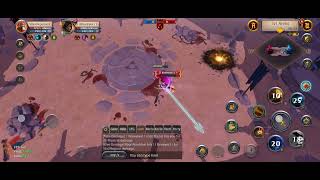 Fire staff vs Dagger pair intense fight