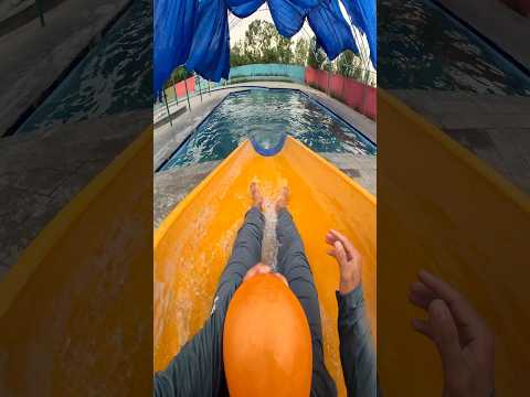 bella ciao parkour speedsliding on waterslide pov