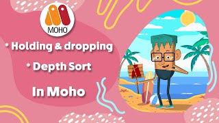 How to make your character hold or drop object in moho