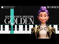 KPop Demon Hunters - Golden (Beginner Piano Tutorial)
