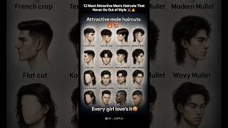 12 Most Attractive Men’s Haircuts That Never Go Out of Style ✂️ #MensStyle #MensHaircut #HairInspo