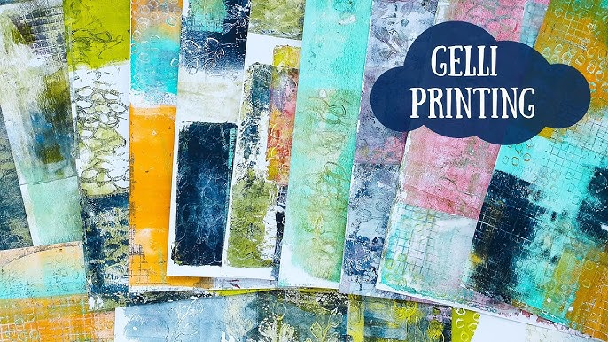 Gelli Arts® Printing with Folded Paper!! - Printing Projects