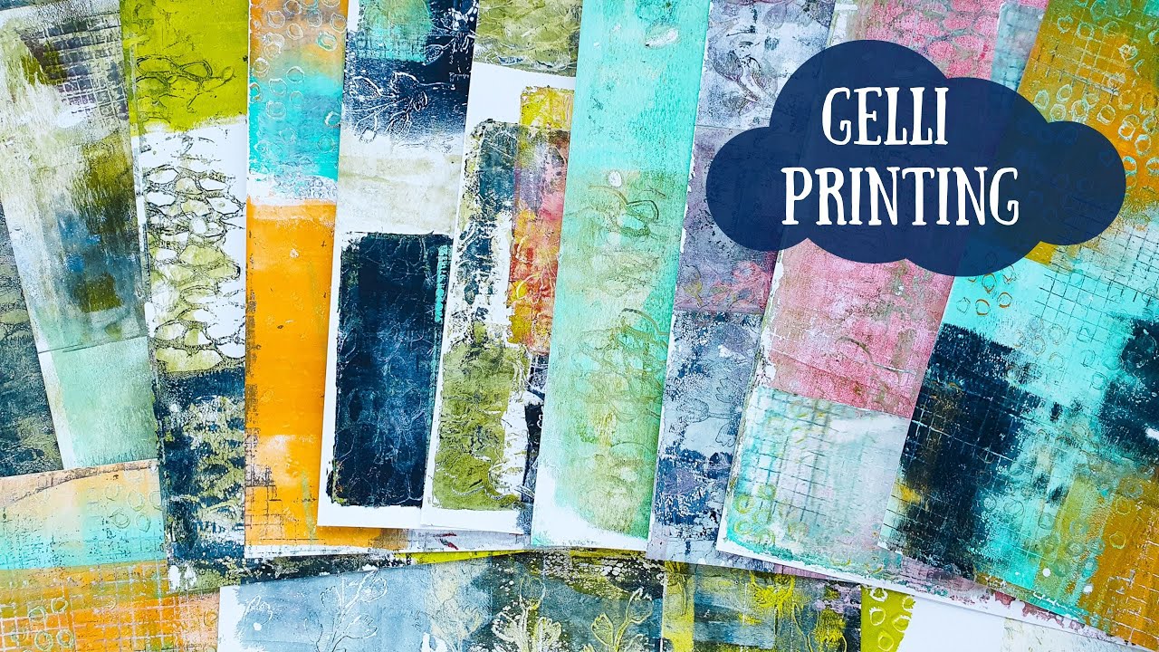 Gel Printing Session (Video Tutorial) – Susanne Rose Art