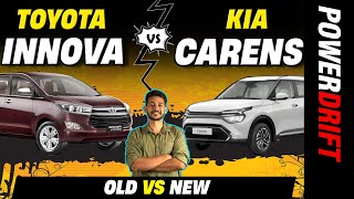 Kia Carens vs Toyota Innova Crysta | The Real Deal | PowerDrift