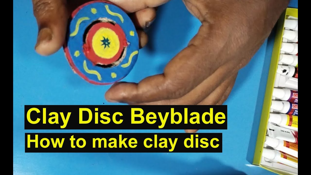 How to make clay disc beyblade | Make beyblade Disc with Earth clay