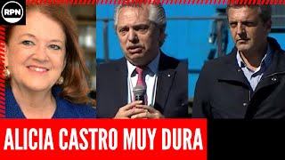 Alicia Castro HUNDIÓ a Massa: &quot;Es la candidatura de la embajada, es un error&quot;