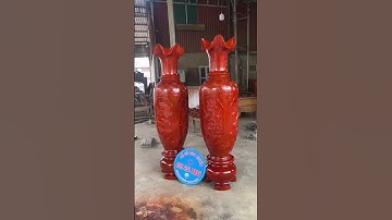 Cặp lục bình đục tứ quý gỗ xà cừ phun sơn cực đỉnh.giá cực êm 9tr500 bao ship 200km