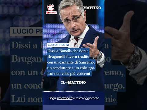 Video Lucio Presta: «Dissi a Bonolis che Sonia Bruganelli l'aveva tradito con un cantante di Sanremo»