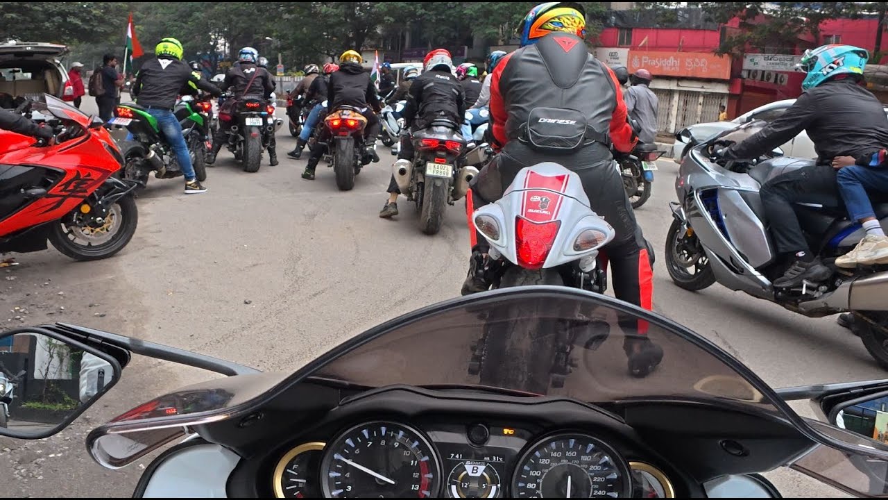 INDIA'S 79th Independence Day Ride With Suzuki HAYABUSA Squad I 15th August 2025 I Meetup I Vlog 01