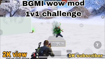bgmi wow mode m416 1v1 challenge 😱wow mode in bgmi code