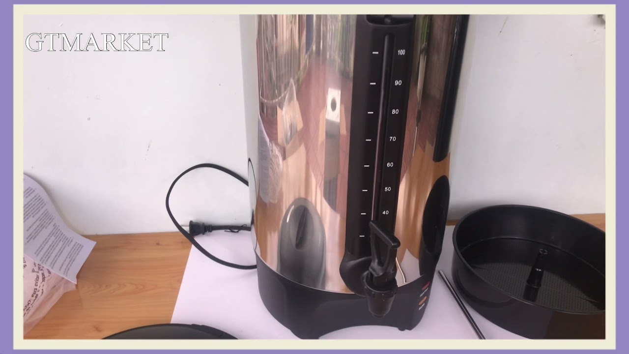 Cafetera Industrial SANKEY 100 tazas adquiérela en GTMARKET - YouTube