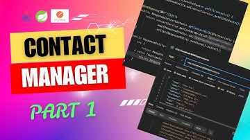 How to Build Your Own Contact Management API in Spring Boot - Part 1 | Spring Boot Tutorial #java