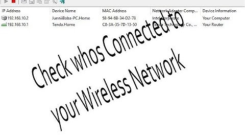 Wireless Network Watcher Check who
