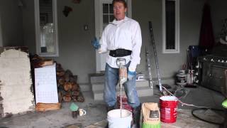 How to mix Arcusstone stucco.