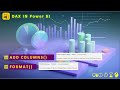 Power BI Functions | AddColumns ( ) & Format ( ) | No data Source (2/2)