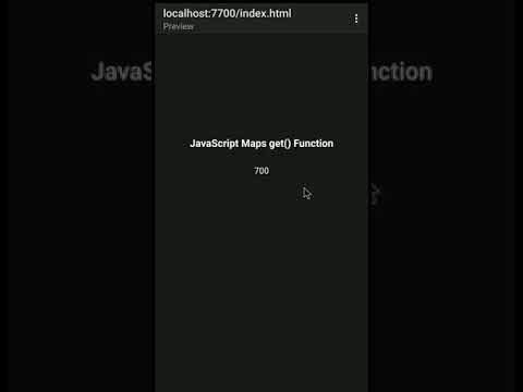 JavaScript Maps get() Method #short #shorts