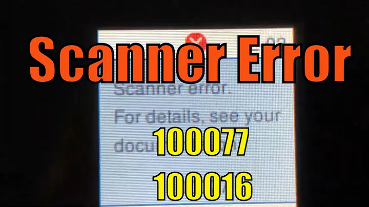 Fix Epson Scanner Error E 02 100077  WorkForce WF-2830 or 100016 on XP-4100 XP-4105 - 天天要聞