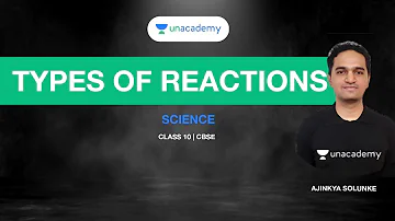 Types of Reactions | Science | Class 10 | CBSE | Ajinkya Solunke Sir | Unacademy Live