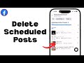 How To Delete Scheduled Posts on Facebook