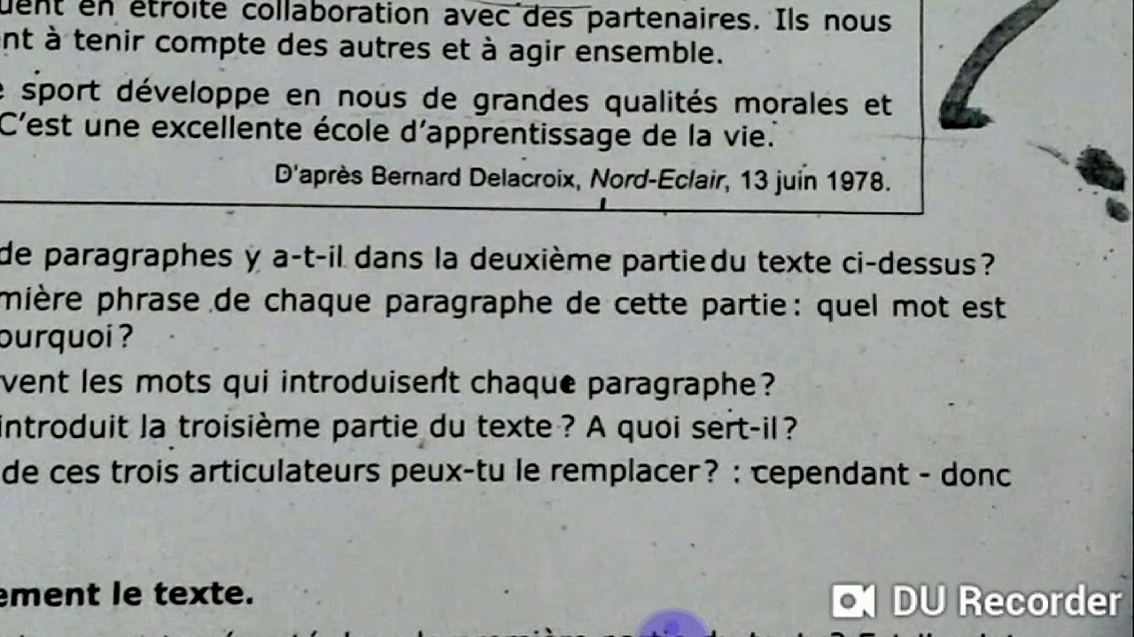 exemple de sujet de dissertation sur le sport