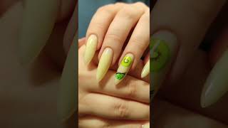 #shorts #nailart #kiwi &amp; strawberry
