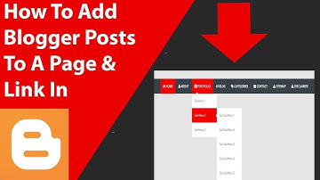 How To Add Blog Posts in Main Menu Labels - Blogger Complete Course 2022