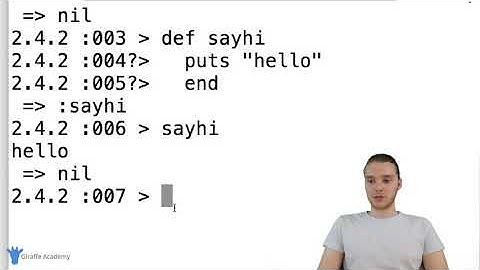 35 Inteactive Ruby  irb  Ruby Tutorial 35
