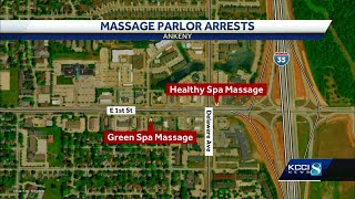 3 charged in investigation at 2 Ankeny massage parlors