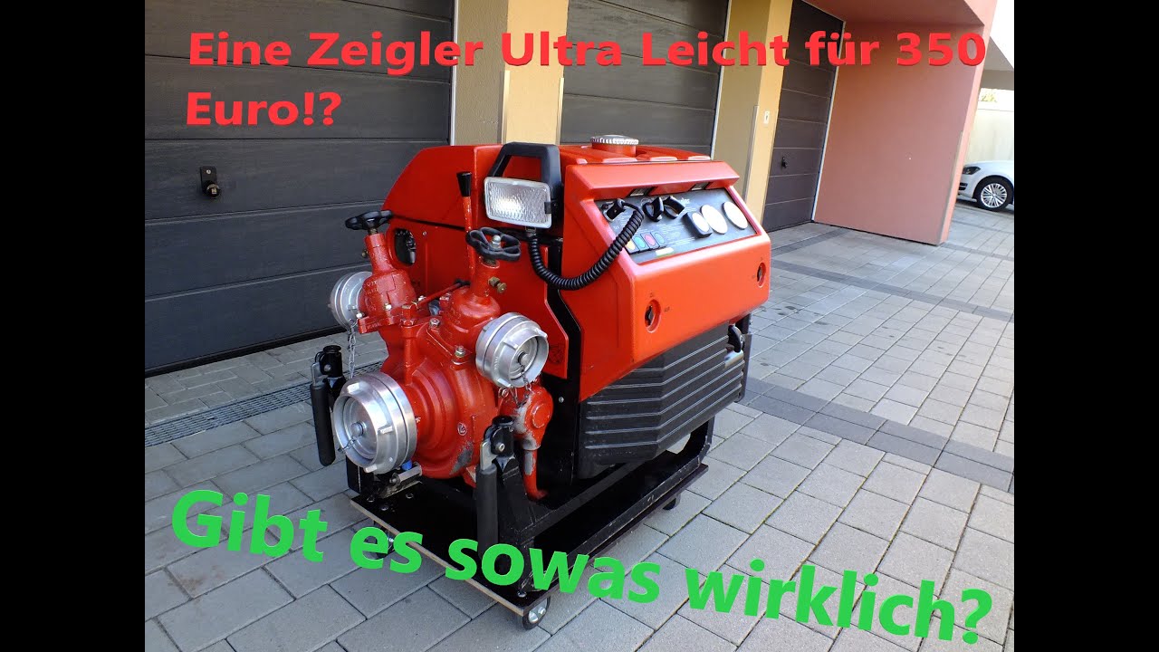 Ziegler TS PFPN Ultra Leicht Feuerwehrpumpe für 350 Euro  Teil1  -Vergaser reinigen-