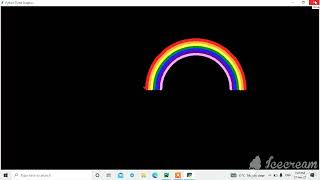 Rainbow 🌈 Design Using Python Turtle 🐢 || Graphics Design || #python #turtle #viral #viralvideo