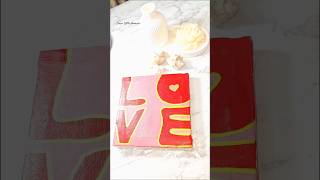 Easy LOVE Painting Idea on Mini Canvas 😍 #viralshorts