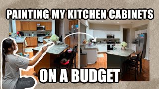 Painting My Kitchen Cabinets On A Budget | Camilla Creations