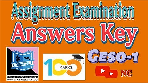 #GESO-1#Assignment 2023 Question With Answer #Osou +3 1st Semester General Elective Sociology-1 2023