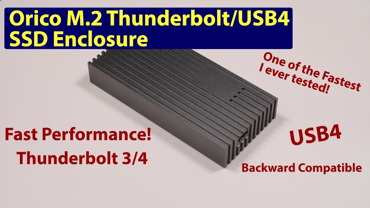 Boîtier USB4 Thunderbolt 4 40Gbps Type-C pour SSD M.2 NVMe/PCIe