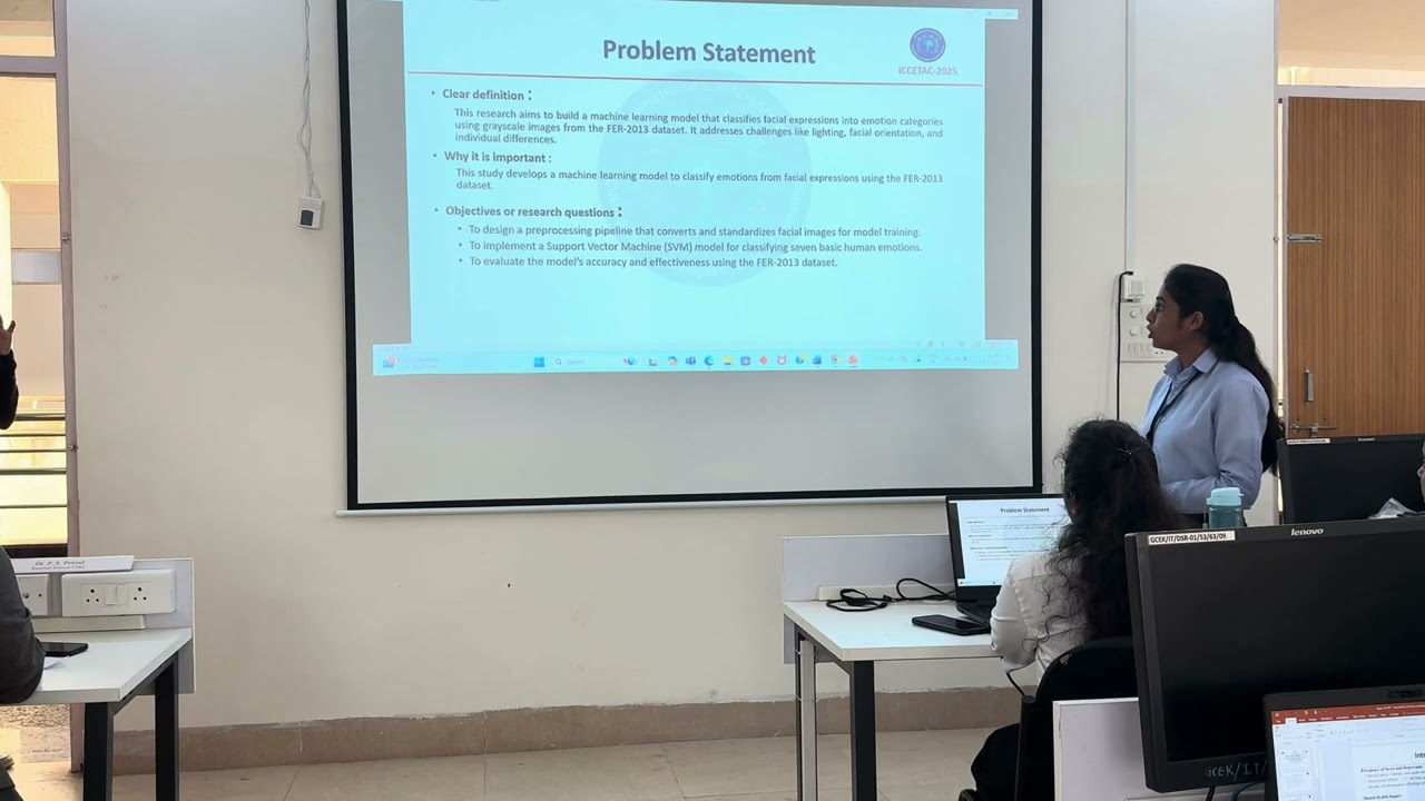 ICCETAC2025 - Research Paper Presented on Facial Expression Recognition Using Machine Learning