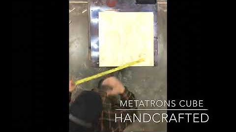 How to Make Hand Crafted Metatrons Cube   [ Timelapse ]
