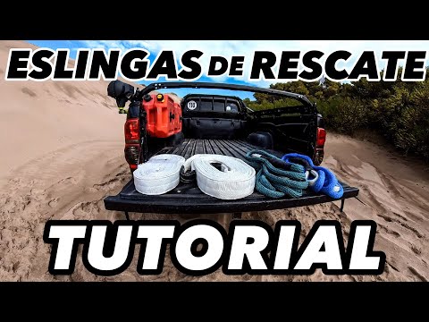 Combo Eslinga Rescate Remolque Grande Auto 4x4 5 Mts 10000kg