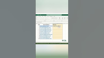 Extract Domain Name from Email #exceltips #tipsntricks #excel101