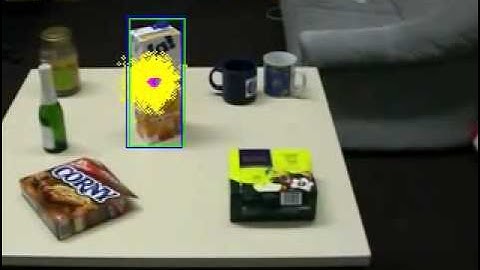Video Tracking with an Adaptive Particle Filter (Juice Box)