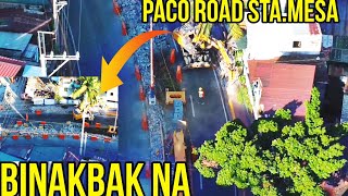 PACO ROAD STA.MESA MANILA BINAKBAK NA ANG SIDEWALK AT GITNA NG KALSADA STAGE 3 SECTION 2-A SKYWAY