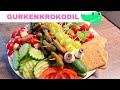 GURKENKROKODIL| PARTYSNACK| Fräulein Jasmin