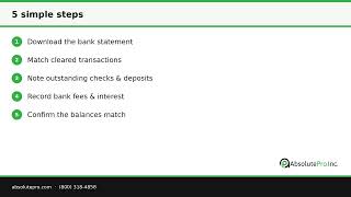 Bank Reconciliations Explained | AbsolutePro Bookkeeping
